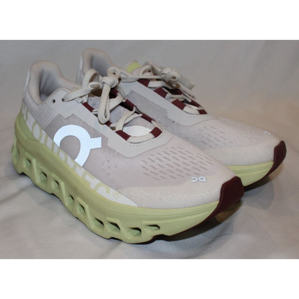 ON CLOUD MEN'S‎ CLOUDMONSTER ATHLETIC SHOES FROST/ACACIA NEW 13 - Picture 5 of 9
